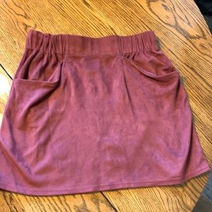 Burgundy skirt